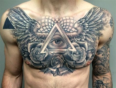 tatuajes para pecho|30 ideas de TATUAJES EN EL PECHO de hombre/mujer。